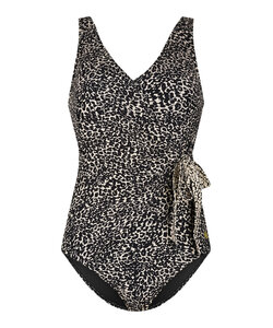 Ten Cate Dames Badpak V-Hals Padded Luipaard Print