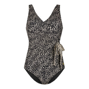Ten Cate Dames Badpak V-Hals Padded Luipaard Print
