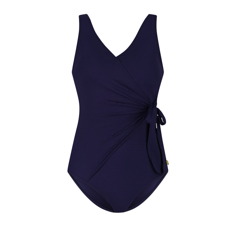 Ten Cate Ten Cate Ladies Swimsuit V-Neck Padded Dark Blue Plain