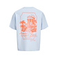 Jack & Jones Jack & Jones Men's Backprint T-Shirt JORCOTEDAZUR Light Blue/Orange