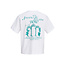 Jack & Jones Jack & Jones Heren Backprint T-Shirt JORCOTEDAZUR Wit/Turquoise