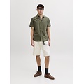 Jack & Jones Jack & Jones Men's Linen Blouse JJEBREEZE Plain Dark Green