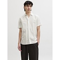 Jack & Jones Jack & Jones Men's Linen Blouse JJEBREEZE Plain White