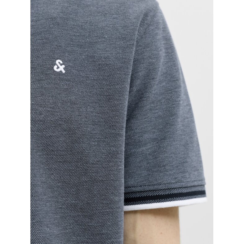 Jack & Jones Jack & Jones Heren Polo JJEPAULOS Grijsblauw