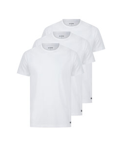 G-Star Heren Ondershirt Bamboe COVE T-shirt Ronde Hals 3-Pack Effen Wit
