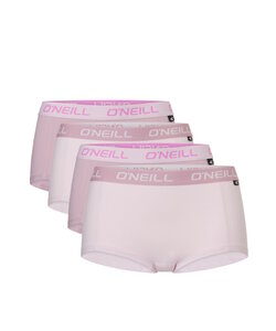 O'Neill Boxershort Dames 4-Pack Effen Roze