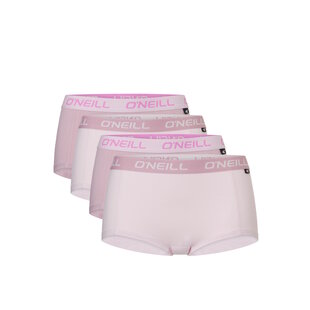 O'Neill Boxershort Dames 4-Pack Effen Roze