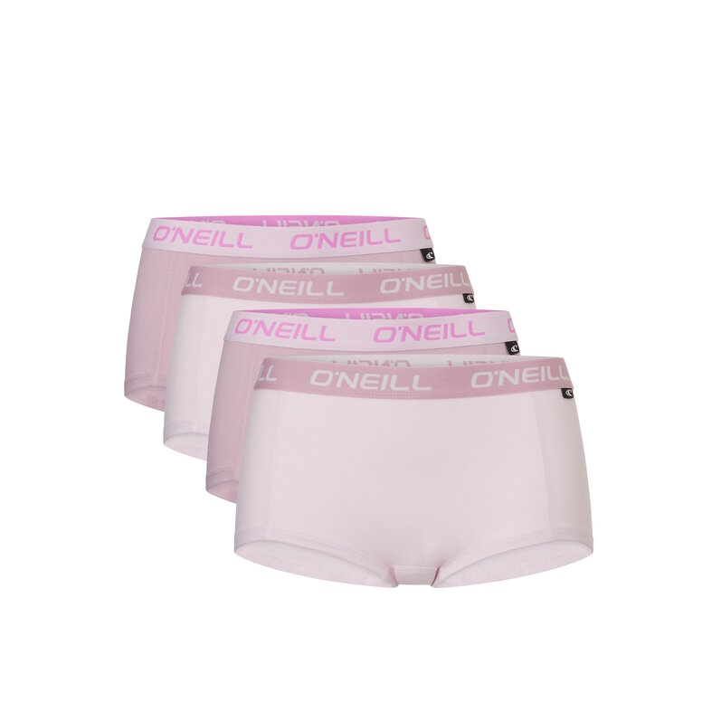 O'Neill O'Neill Boxer Shorts Ladies 4-Pack Solid Pink
