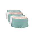 O'Neill O'Neill Boxershort Dames 4-Pack Effen Lichtgroen/Marshmallow