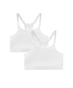 O'Neill Dames Short Top Bralette 2-Pack Effen Wit