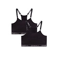 O'Neill O'Neill Dames Short Top Bralette 2-Pack Effen Zwart