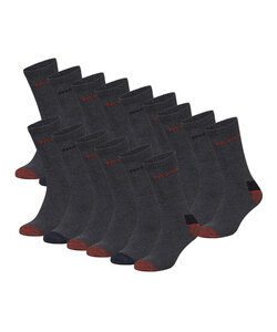 Dunlop Men's Work Socks 15-Pair Anthracite