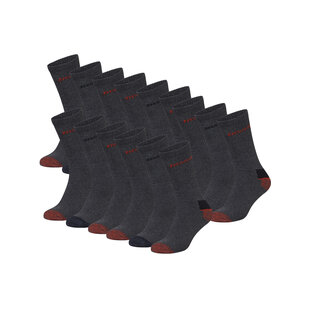 Dunlop Men's Work Socks 15-Pair Anthracite