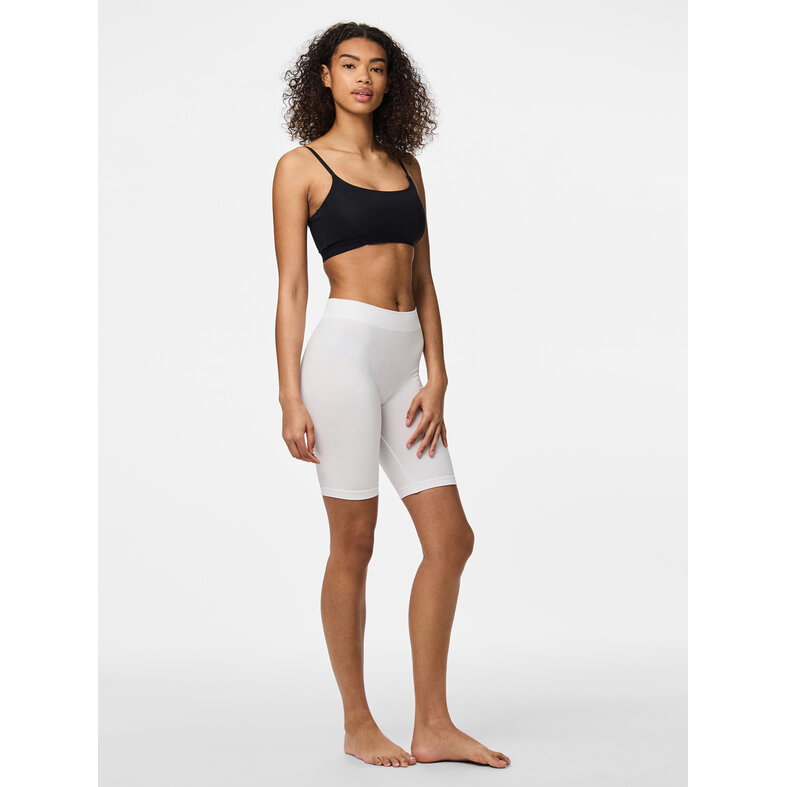 PIECES Pieces Dames Shorts PCLONDON Onderbroek Lange Pijp 2-Pack Wit