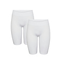 PIECES Pieces Dames Shorts PCLONDON Onderbroek Lange Pijp 2-Pack Wit