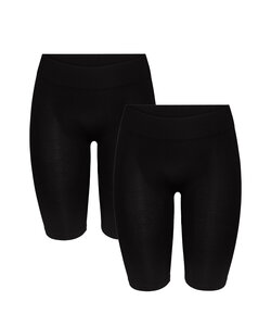 Pieces Dames Shorts PCLONDON Onderbroek Lange Pijp 2-Pack Zwart
