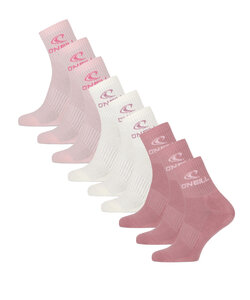 O'Neill Sports Socks Unisex Quarter 9-Pack Solid Pink