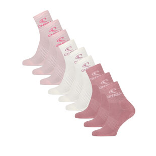 O'Neill Sports Socks Unisex Quarter 9-Pack Solid Pink
