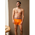Happy Shorts Happy Shorts Men's Boxer Shorts Holland Orange 2-Pack Orange Lion