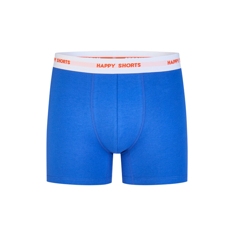 Happy Shorts Happy Shorts Men's Boxer Shorts 4-Pack Orange/Blue WK2026 Holland
