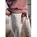 By Louise By Louise Ladies Pyjama Set Long Three Quarter Sleeve Old Pink/White Floral