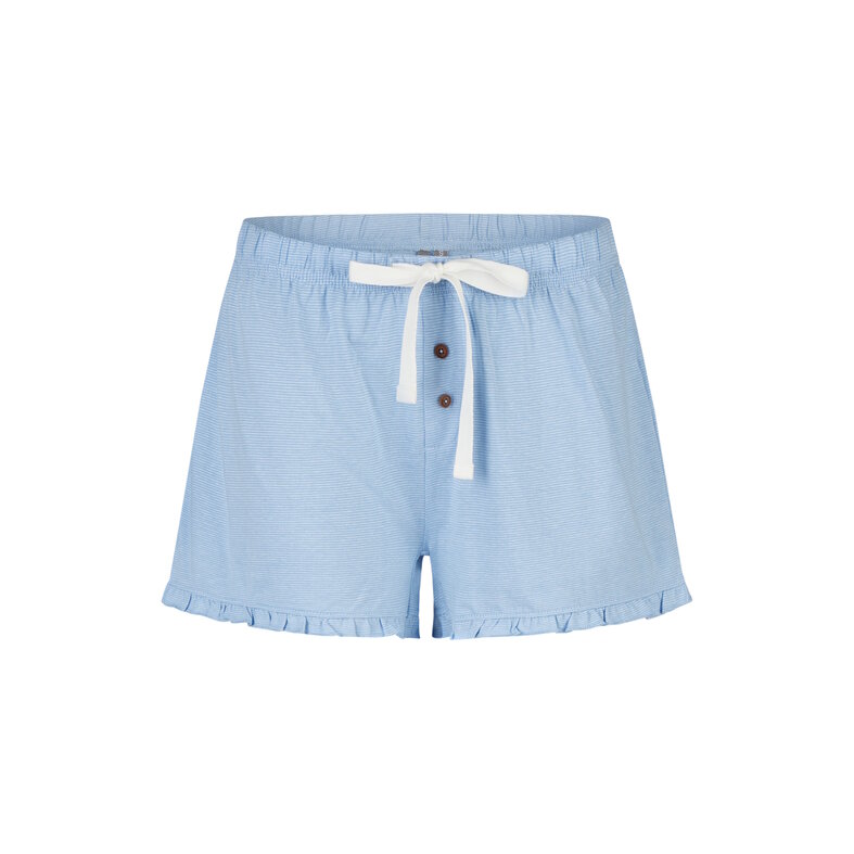 By Louise By Louise Dames Korte Pyjama Set Shortama Blauw
