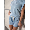 By Louise By Louise Women's Short Pajama Set Shortama Blue