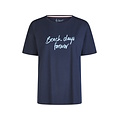 By Louise By Louise Women's Short Pajama Set Shortama Dark Blue/Pink