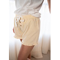 By Louise By Louise Ladies Short Pajama Set Shortama White/Yellow