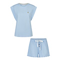 By Louise By Louise Dames Korte Pyjama Set Shortama Blauw