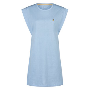 By Louise Ladies Long Nightshirt Cap Sleeve Blue