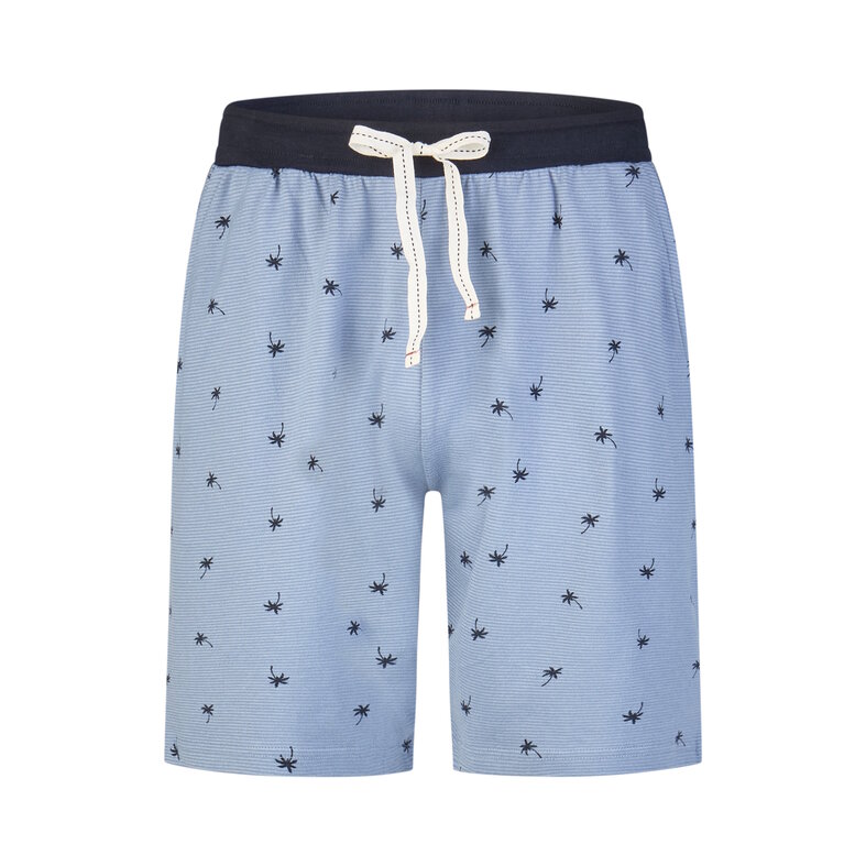 Phil & Co Phil & Co Men's Short Pajama Short Pajama Set Blue Printed