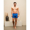 Happy Shorts Happy Shorts Men's Wide Boxer Shorts Bicycle Print Blue