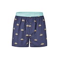 Happy Shorts Happy Shorts Men's Wide Boxer Shorts Bus Print Dark Blue