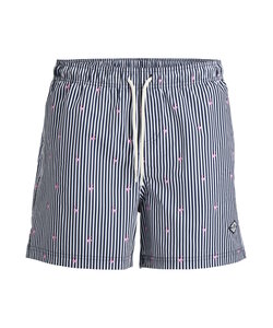 Jack & Jones Heren Zwemshort JPSTMAUI BREEZE Gestreept Flamingo