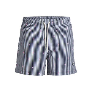 Jack & Jones Heren Zwemshort JPSTMAUI BREEZE Gestreept Flamingo