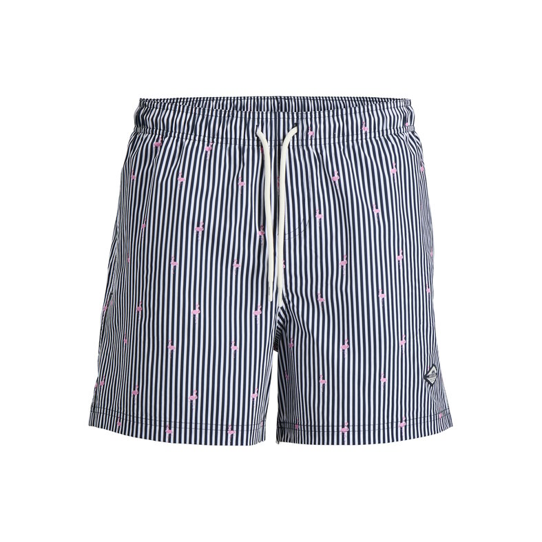 Jack & Jones Jack & Jones Heren Zwemshort JPSTMAUI BREEZE Gestreept Flamingo