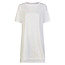 By Louise By Louise Dames Lang Nachthemd Korte Mouw Wit Hartjes Confetti