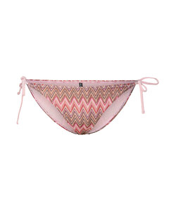 PIECES Dames Strik Brazilian Bikini Slip PCADA Roze Golven Print