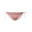 PIECES PIECES Ladies Bow Brazilian Bikini Slip PCADA Pink Waves Print