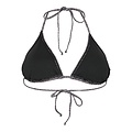 PIECES PIECES Women's Triangle Bikini Top PCBAOMI Black/Leopard Print