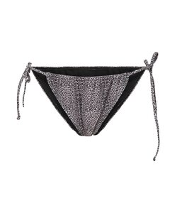 PIECES Dames Strik Bikini Slip PCBAOMI Zwart/Luipaard Print