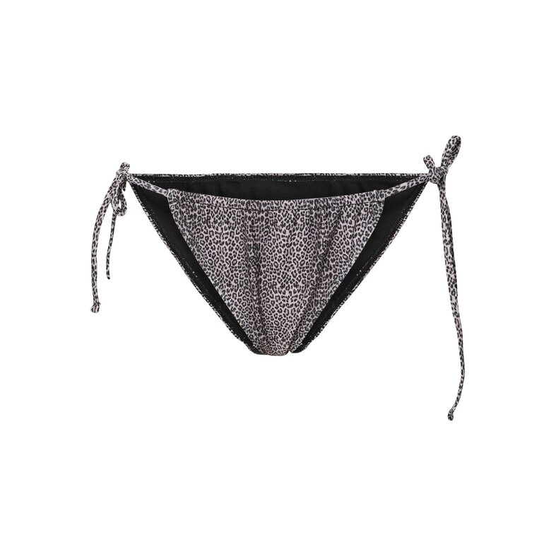 PIECES PIECES Dames Strik Bikini Slip PCBAOMI Zwart/Luipaard Print