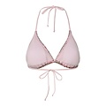 PIECES PIECES Dames Triangel Bikinitop PCADA Roze Golven Print