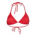 PIECES PIECES Ladies Triangle Bikini Top PCBAOMI Solid Red