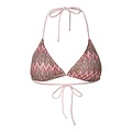 PIECES PIECES Dames Triangel Bikinitop PCADA Roze Golven Print