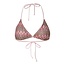 PIECES PIECES Dames Triangel Bikinitop PCADA Roze Golven Print