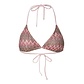 PIECES PIECES Ladies Triangle Bikini Top PCADA Pink Waves Print