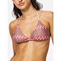PIECES PIECES Ladies Triangle Bikini Top PCADA Pink Waves Print