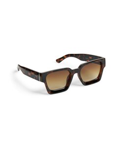 PIECES Dames Zonnebril PCKAREN Donkerbruin/Zwart